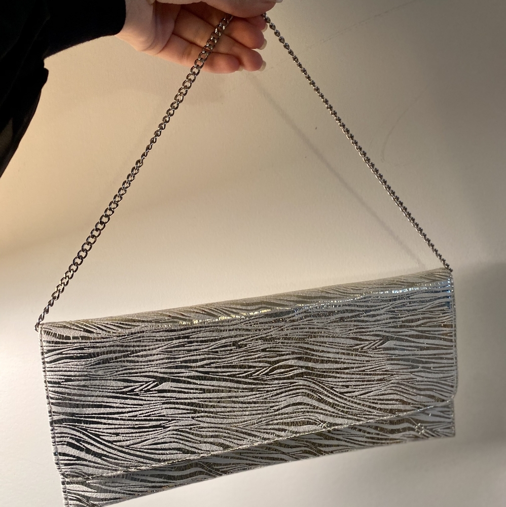 vintage Silver Clutch By Carlos Falchi